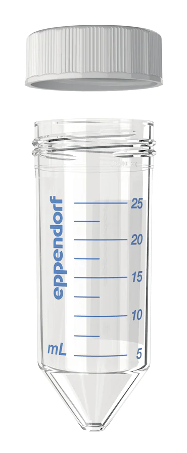 艾本德Eppendorf Conical Tubes 25 mL 帶螺旋蓋, 25 mL, 啟動(dòng)套裝，4  個(gè)單離心管架，6  個(gè)轉(zhuǎn)子適配器，轉(zhuǎn)子孔可容納 50  mL 錐形管, PCR 潔凈級(jí), 無